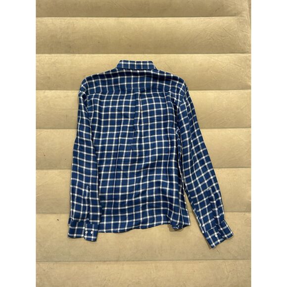 Johnnie O Mens Large Linen Long Sleeve Button Down Shirt Blue - Picture 7 of 7